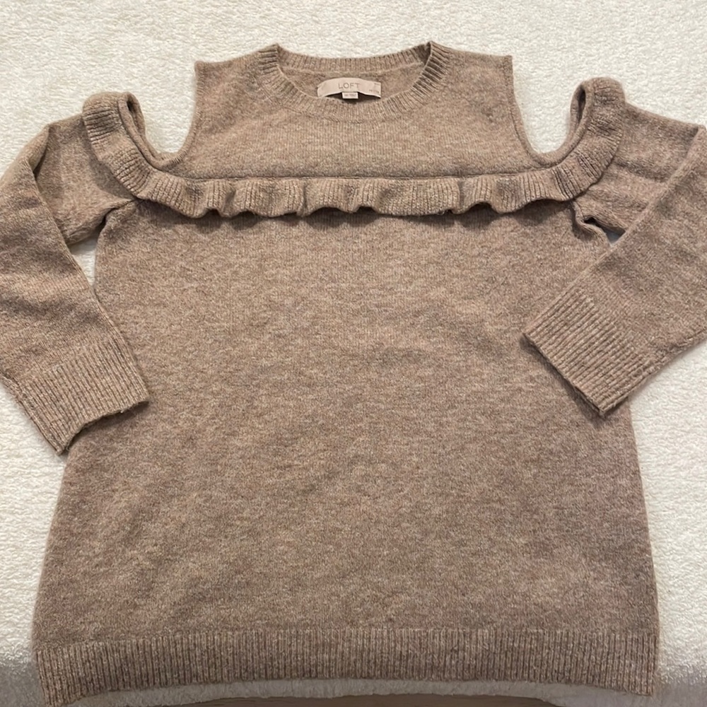 LOFT Cold Shoulder Sweater